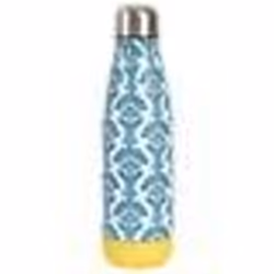 Bouteille isotherme en acier inoxyable 50cl JAIPURE motifs ethniques bleue