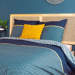 Linnea - Parure de lit jade pur coton Taie 63x63 cm 240x220 cm