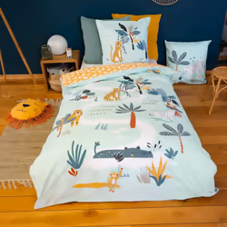 Parure de lit JUNGLE MANIA 100% polyester microfibre Transformez le coucher en une aventure excitante avec la parure de lit J ...