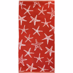 Drap de plage 75x150 cm pur coton collection AGRIGENTE rouge Plongez dans l'été avec notre magnifique drap de plage de la col ...