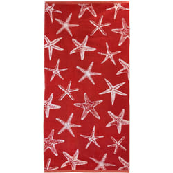 Linnea - Drap de plage 75x150 cm pur coton collection agrigente rouge