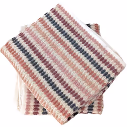 Lot de 2 serviettes invité à rayures 33x50 cm 100% coton collection BREEZE rose Découvrez la collection BREEZE, une gamme exq ...