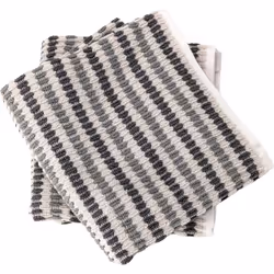 Lot de 2 serviettes invité à rayures 33x50 cm 100% coton collection BREEZE gris Découvrez la collection BREEZE, une gamme exq ...