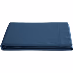 Drap plat percale de coton 180x290 cm MANOIR bleu Marine Plongez dans le luxe du confort avec notre drap plat percale de coto ...