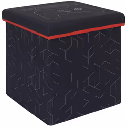 Pouf pliable 100% polyester 38x38x38 cm collection GAME noir Plongez dans le confort ultime avec le Pouf Pliable Gamer de la ...