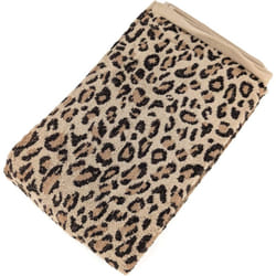 Linnea - Drap de douche en pur coton 70x140 cm collection leopard beige