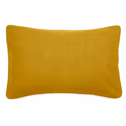 Housse de coussin 40x60 cm 50% lin et 50% coton collection OPERA DECO moutarde