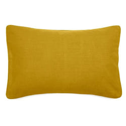 Housse de coussin 40x60 cm 50% lin et 50% coton collection OPERA DECO moutarde