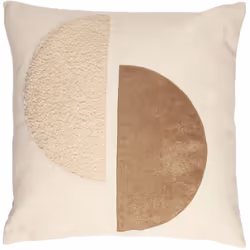 Coussin bicolore moderne 40x40 cm collection CRUSH beige et taupe Ajoutez une touche d'élégance et de confort à votre intérie ...