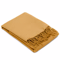 Drap de plage fouta NID D'ABEILLE 100x200 cm 100% coton 230 g/m2 jaune Curry Découvrez la Fouta de la Collection NID D'ABEILL ...
