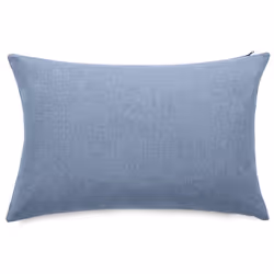 Housses de coussin extérieur 40x60 cm GALIA à zip étanche bleu Topaze