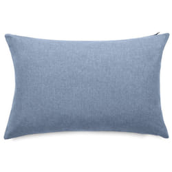 Housses de coussin extérieur 40x60 cm GALIA à zip étanche bleu Topaze