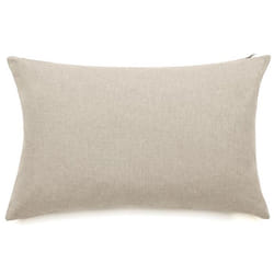 Housses de coussin extérieur 50x70 cm GALIA à zip étanche beige Sable