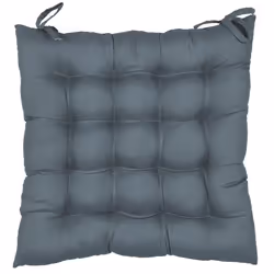 Lot de 2 galettes de chaise deperlantes 40x40 cm ANTIBES gris