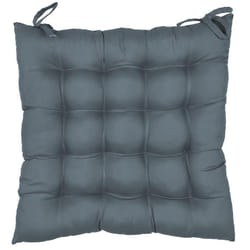 Lot de 2 galettes de chaise deperlantes 40x40 cm ANTIBES gris