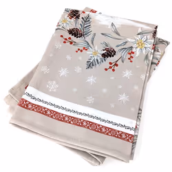 Lot de 2 torchons de cuisine 50x70 cm coton CHALET lin