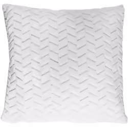 Coussin chevron polyester 40x40 cm collection ADAM imitation fourrure blanc Découvrez le coussin de la collection ADAM, un aj ...