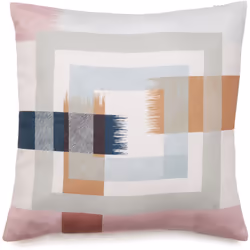Housse de coussin pur coton 45x45 cm cm collection ATHOS rose Plongez dans l'univers contemporain avec la Collection ATHOS, q ...