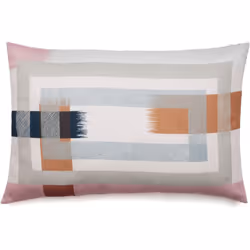 Housse de coussin pur coton 40x60 cm cm collection ATHOS rose Plongez dans l'univers contemporain avec la Collection ATHOS, q ...