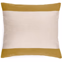 Housse de coussin en coton fil teint 45x45 cm cm JANIS jaune jasmin Apportez une touche d'élégance moderne à votre intérieur  ...