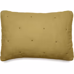 Housse de coussin capitonnée en mousseline de coton 40x60 cm ANDROS jaune jasmin Découvrez la collection Andros, une gamme ra ...