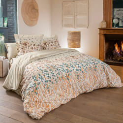 Parure de lit coton evasion Taie 65x65 cm 140x200 cm