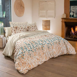 Parure de lit coton evasion Taie 65x65 cm 240x220 cm