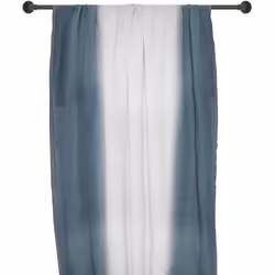 Pan de rideau 160x300 cm DEEPALI 100% lin lavé tie and dye bleu granit Découvrez la collection Deepali, une gamme raffinée et ...