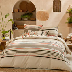 Parure de lit 100% coton hugo Taie 65x65 cm 200x200 cm