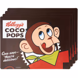Lot de 4 sets de table 30x40 cm collection SO GOOD marron Coco Pops Apportez une touche de couleur et de fun à vos repas avec ...