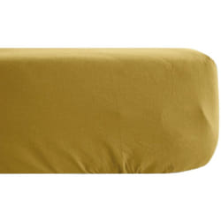 Drap housse uni percale de coton manoir Bonnet de 35 cm 90x200 cm