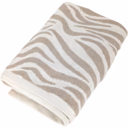Serviette de toilette 50x100 cm ZEBRA SOFT pur coton motif zèbre beige Découvrez la collection ZEBRA SOFT, une invitation à l ...