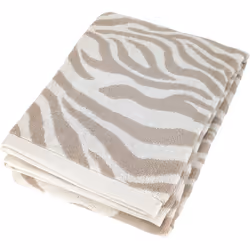 Drap de douche 70x140 cm ZEBRA SOFT pur coton motif zèbre beige Découvrez la collection ZEBRA SOFT, une invitation à la douce ...