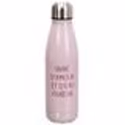 Bouteille isotherme en acier inoxydable 50cl SPEECH eau fraiche rose