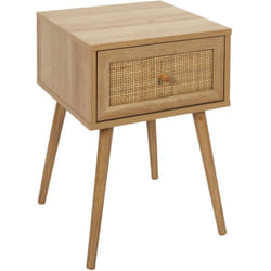 Linnea - Table de chevet 1 tiroir en bois collection astoria marron bois