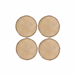 Lot de 4 dessous d'assiette en rondin de bois rond 30 cm collection BARK Sublimez vos repas et épatez vos convives avec le de ...