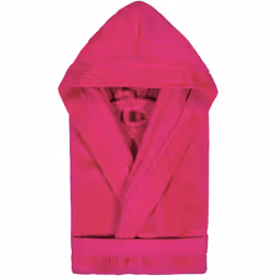 PEIGNOIR ENFANT A CAPUCHE COLLECTION COOL TAILLE 4 ANS rose Fuchsia Un peignoir pour enfant au style épuré, en velours coton, ...