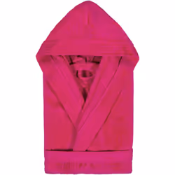 PEIGNOIR ENFANT A CAPUCHE COLLECTION COOL TAILLE 8 ANS rose Fuchsia Un peignoir pour enfant au style épuré, en velours coton, ...