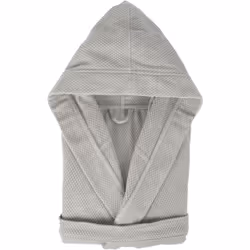 PEIGNOIR A CAPUCHE COLLECTION DUNE TAILLE XXL gris Argent Offrez douceur et réconfort à vos fins de journées avec ce peignoir ...