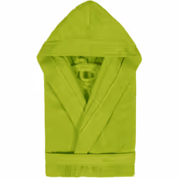 PEIGNOIR A CAPUCHE COLLECTION COOL TAILLE M vert Pistache Un peignoir adulte au style épuré, en coton velours, éponge légère  ...