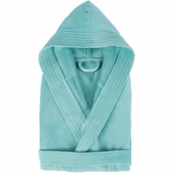 PEIGNOIR A CAPUCHE COLLECTION COOL TAILLE XL vert Aguaverde Un peignoir adulte au style épuré, en coton velours, éponge légèr ...