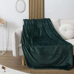 Plaid flanelle collection TREE 150x200 cm vert sapin