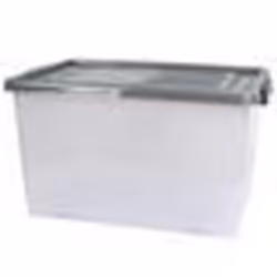 Boite de rangement 70L en plastique collection SANDRO transparente