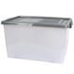 Boite de rangement 70L en plastique collection SANDRO transparente