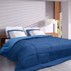 COUETTE COCOON BICOLORE 240x220 CM hiver Optez pour une couette bicolore douce & respirante pour passer de bonnes bien au cha ...