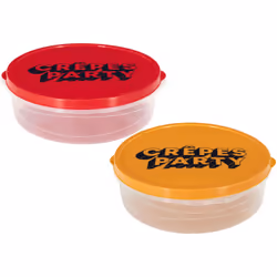 Lot de 2 boîtes de conservation collection CRÊPE PARTY rouge et jaune Préparez-vous pour une Crêpe Party réussie avec ce lot  ...