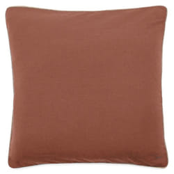 Housse de coussin coton 45x45 cm HONO DÉCO marron terre cuite