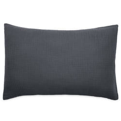 Housse de coussin 40x60 cm coton collection PAROS noir caviar
