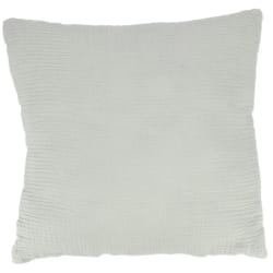 Coussin 40x40 cm double gaze de coton et sherpa GAZE & SHERPA gris
