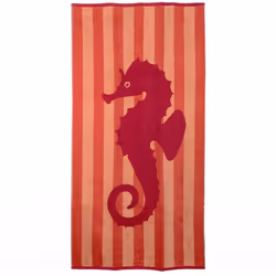 Drap de plage coton 75x150 cm collection TIMEA orange Plongez dans l'univers marin avec le drap de plage TIMEA, parfait pour  ...